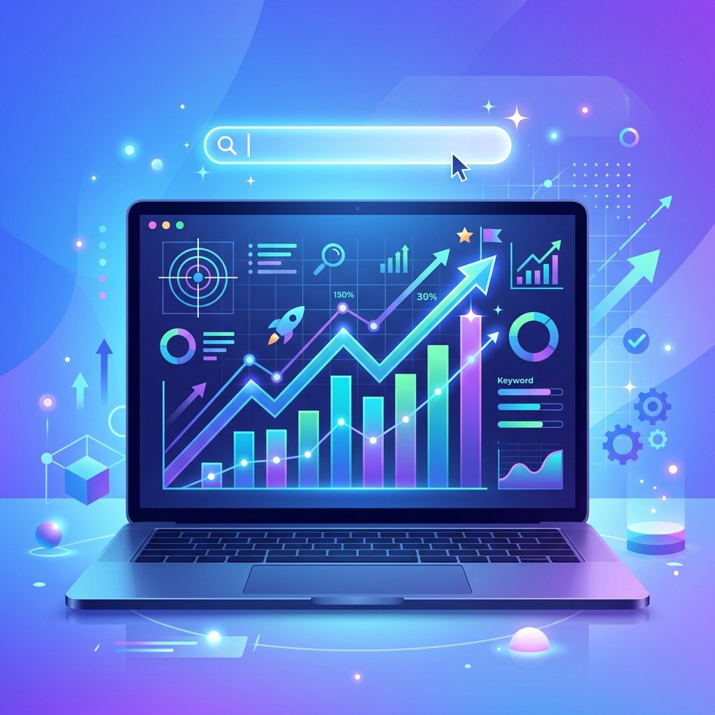 SEO trends and metrics dashboard